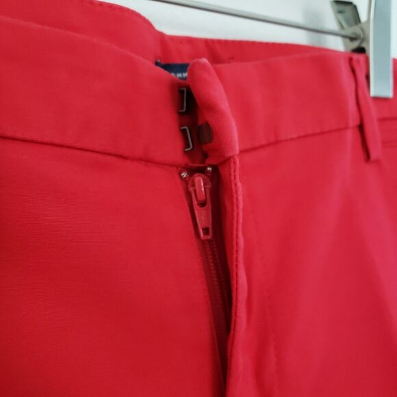 Tommy Hilfiger Women's Pants Red 10 Straight Leg Business Casual Preppy Work - Picture 5 of 10